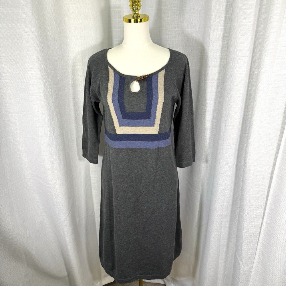 Prana Dress Medium Yarrah Sweater Dress 100% Organic Cotton Cottagecore Boho NEW - Picture 3 of 16